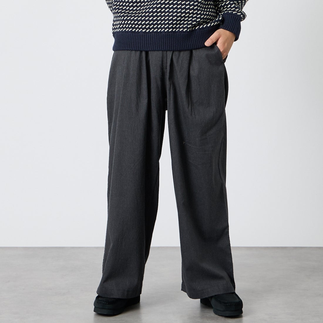 116 C.GRAY&&モデル身長：175cm 着用サイズ：M&&