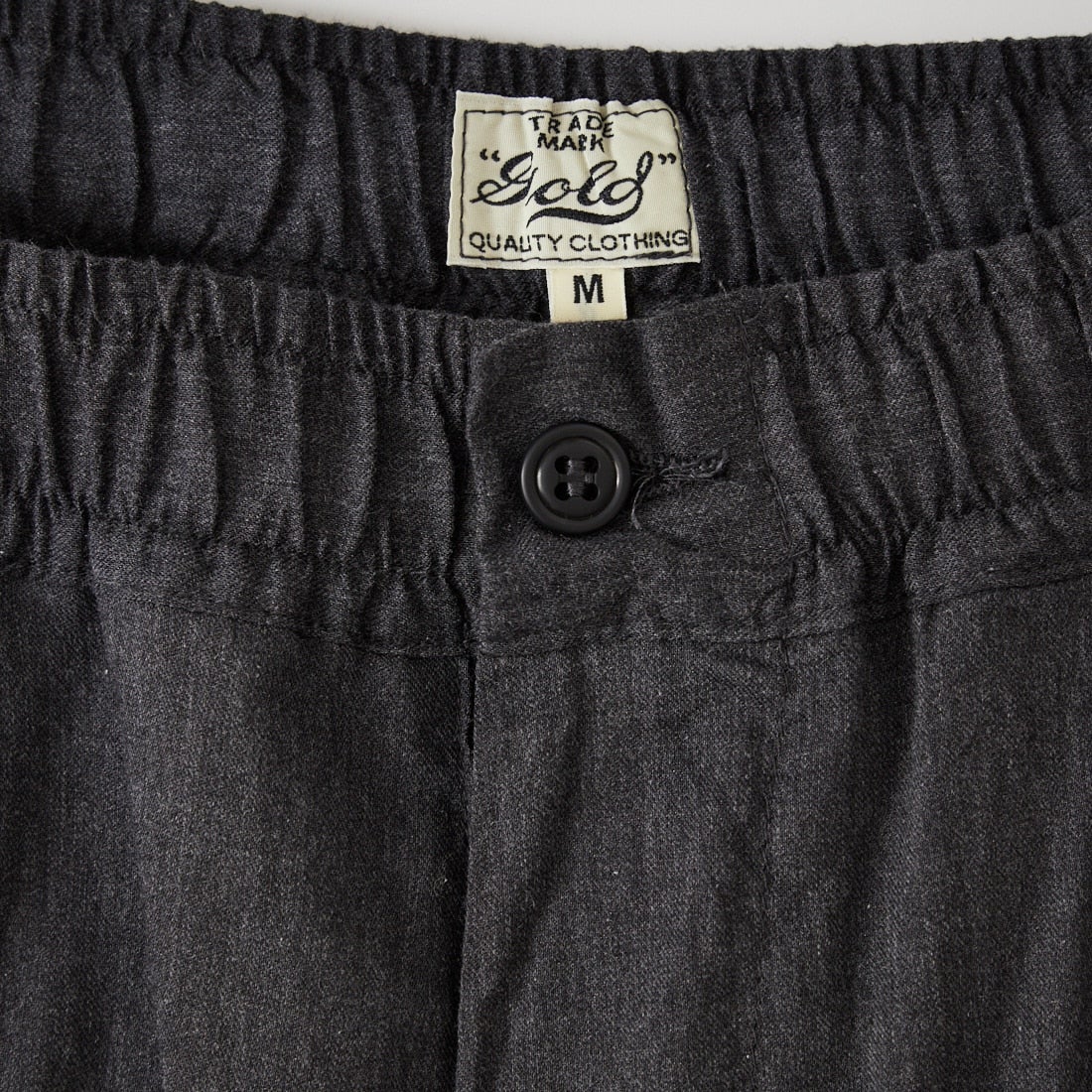 GOLD [ゴールド] コットンシルクネル 2タックイージーワイドパンツ [GL42617] 116 C.GRAY