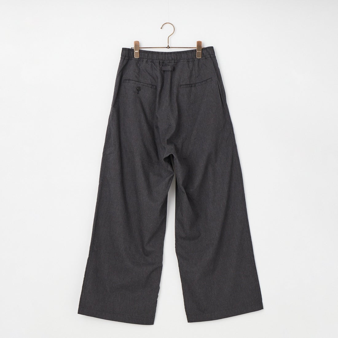 GOLD [ゴールド] コットンシルクネル 2タックイージーワイドパンツ [GL42617] 116 C.GRAY
