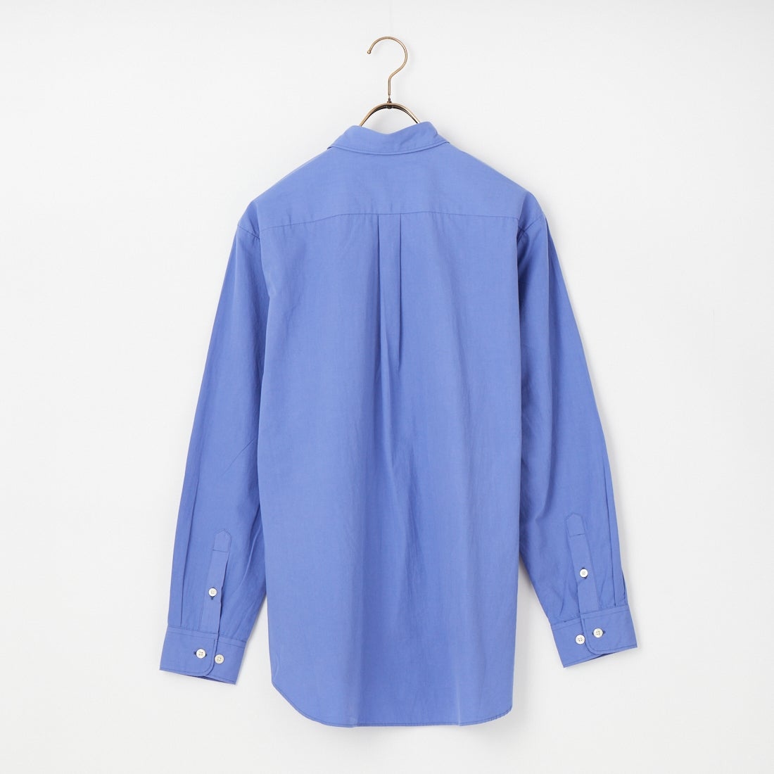 MANUAL ALPHABET [マニュアルアルファベット] ウォッシャーブロード ルーズフィットレギュラーカラーシャツ [MA-S-813] BLUE