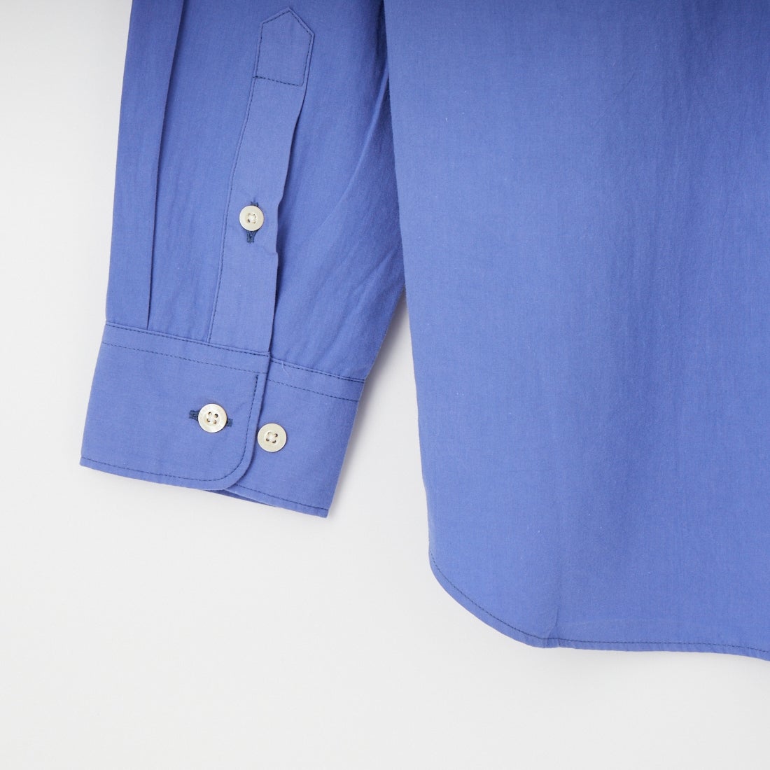 MANUAL ALPHABET [マニュアルアルファベット] ウォッシャーブロード ルーズフィットレギュラーカラーシャツ [MA-S-813] BLUE