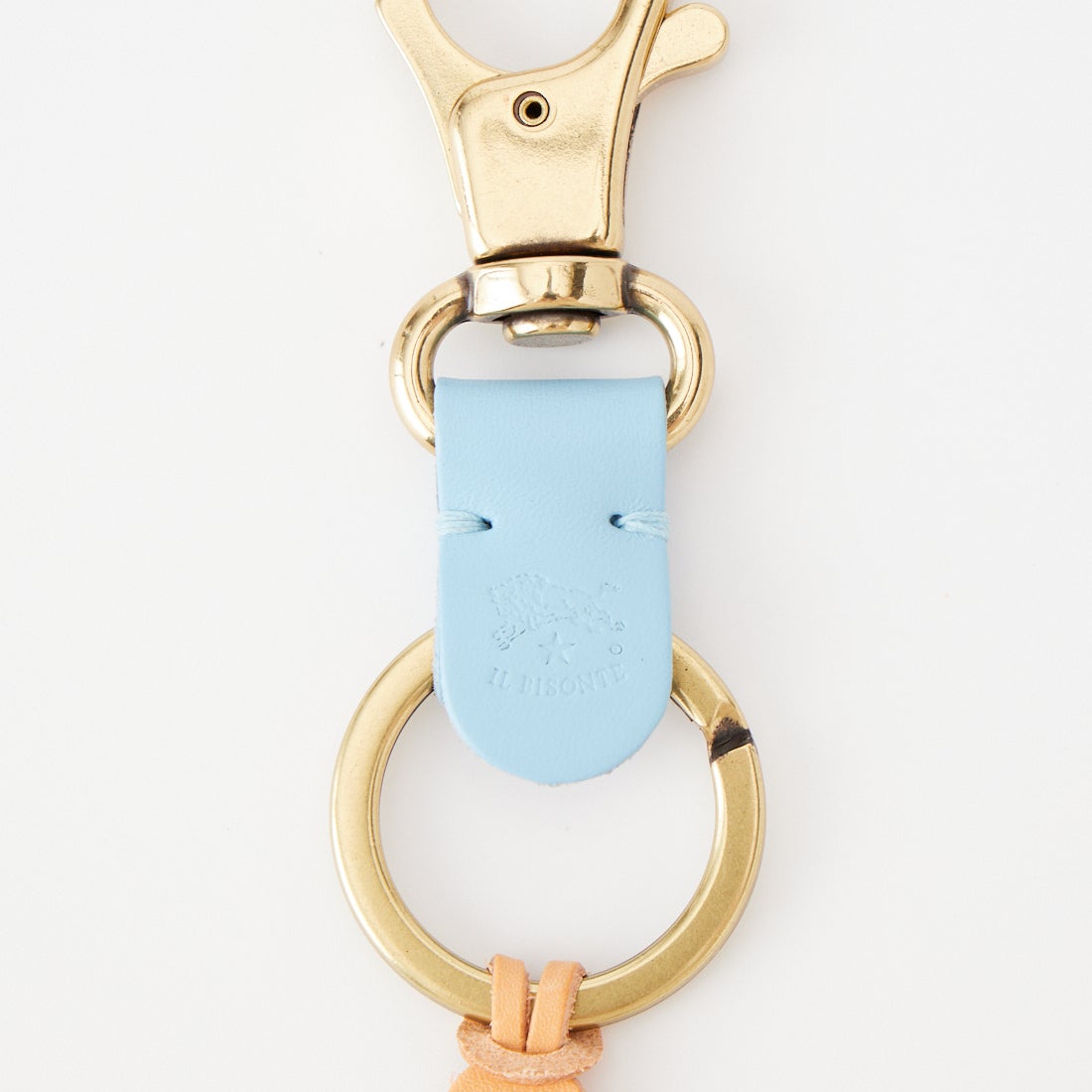 IL BISONTE [イルビゾンテ] レザーキーリング [54262305450] 35 CIELO