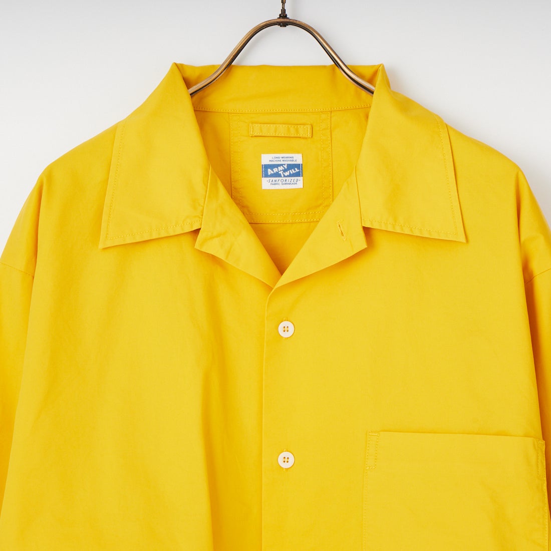 ARMY TWILL SANFORIZED [アーミーツイル サンフォライズド] ライトツイルユーティリティシャツ [AM-2617001] YELLOW