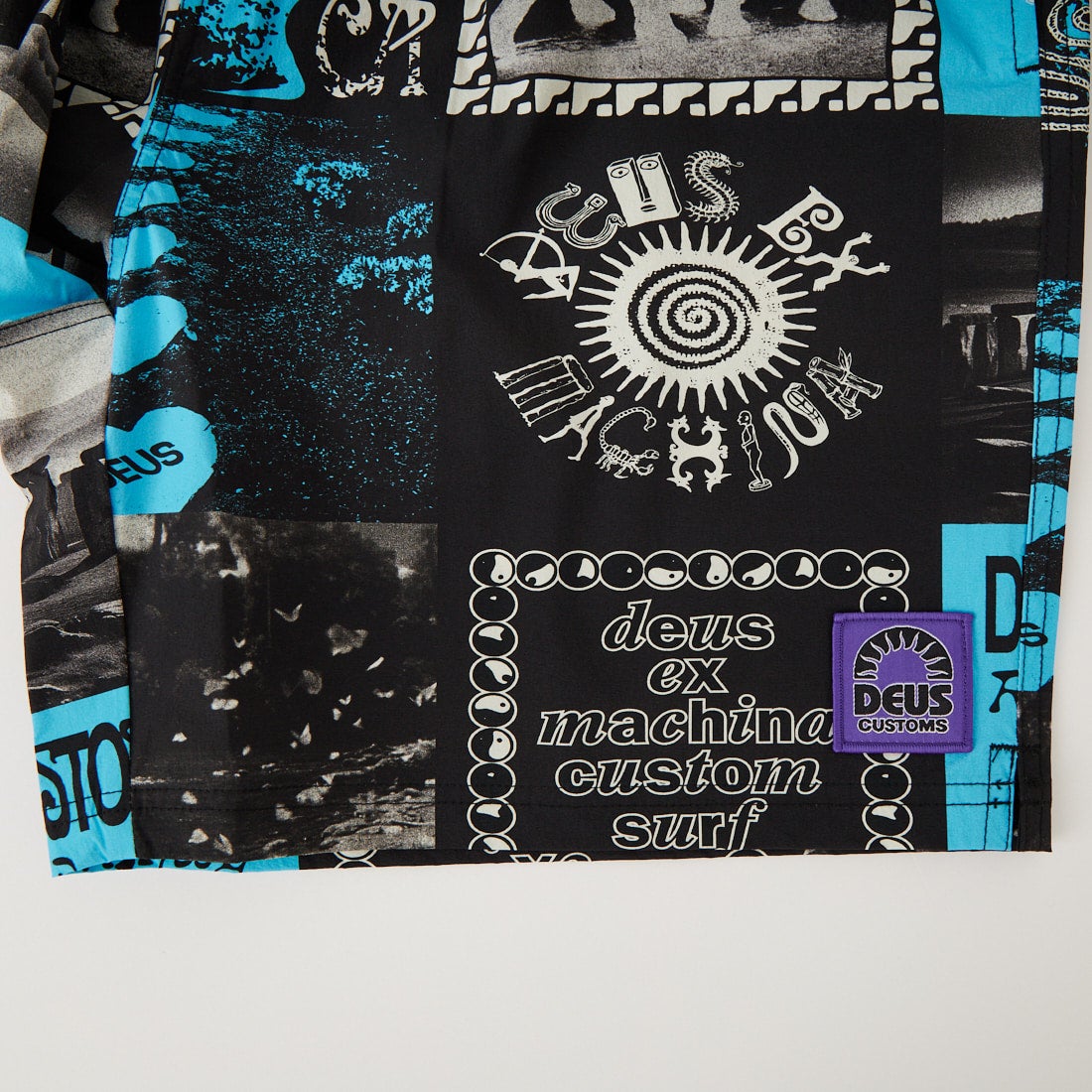 DEUS EX MACHINA [デウス エクス マキナ] WASHED AWAY スイムショーツ [D261MBS528] CAVIAR