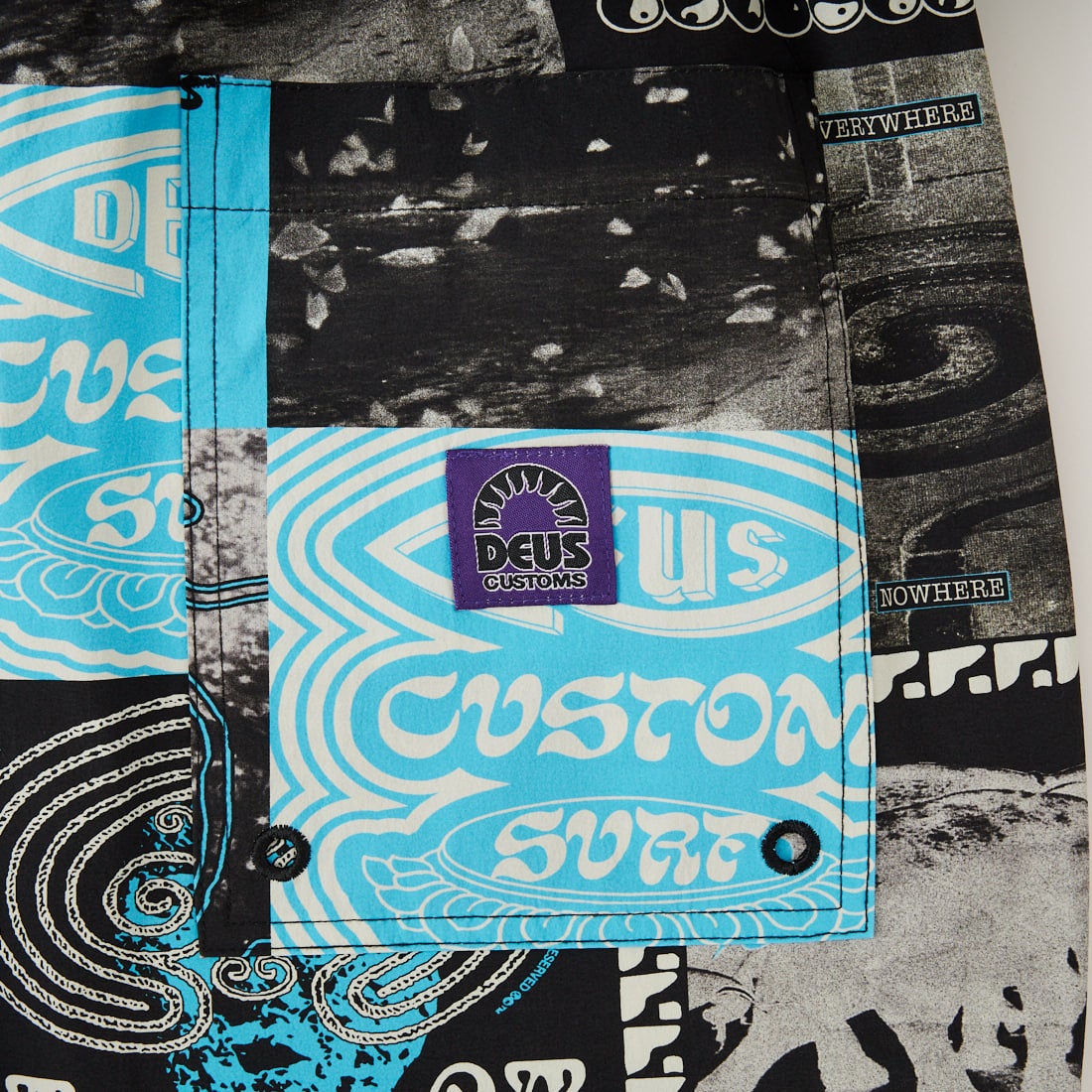 DEUS EX MACHINA [デウス エクス マキナ] WASHED AWAY スイムショーツ [D261MBS528] CAVIAR