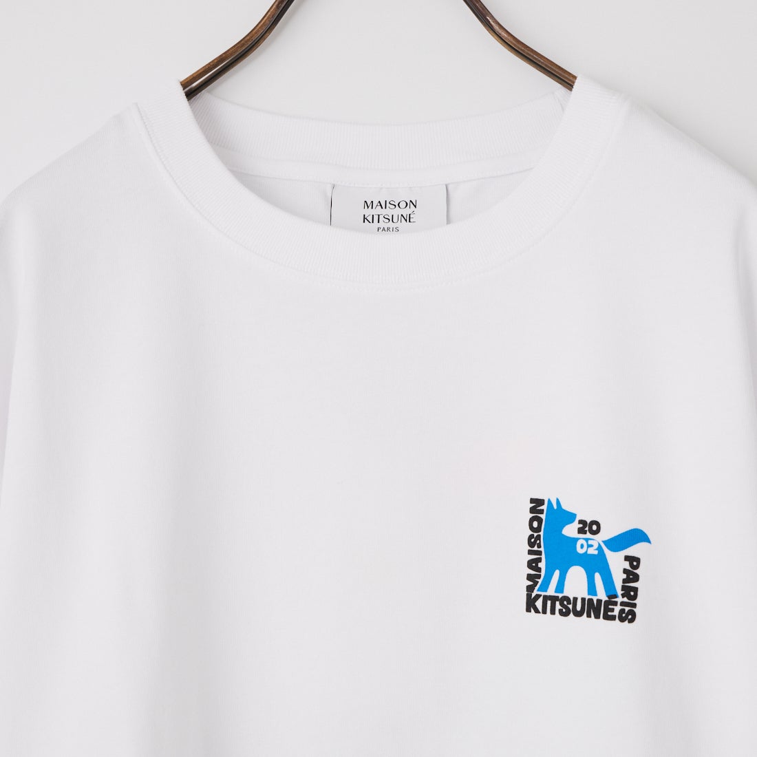 MAISON KITSUNE [メゾン キツネ] ギャラリーフォックス オーバーサイズTシャツ [QM00111KJ0119] P100 WHITE