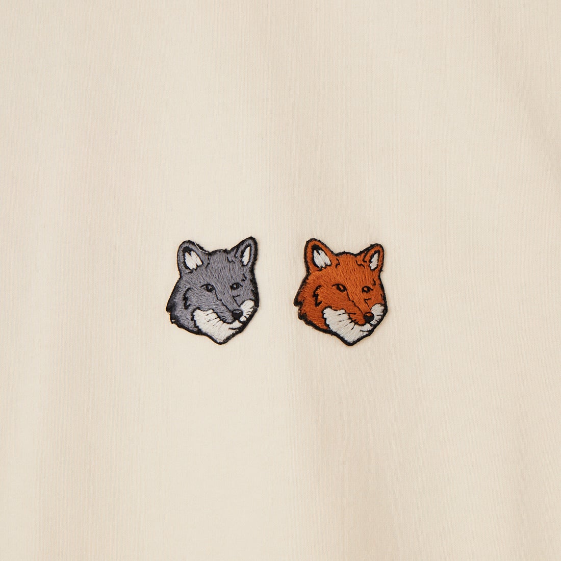 MAISON KITSUNE [メゾン キツネ] ダブルフォックスヘッド コンフォートTシャツ [OM011CFKJ7025] P702 LATTE