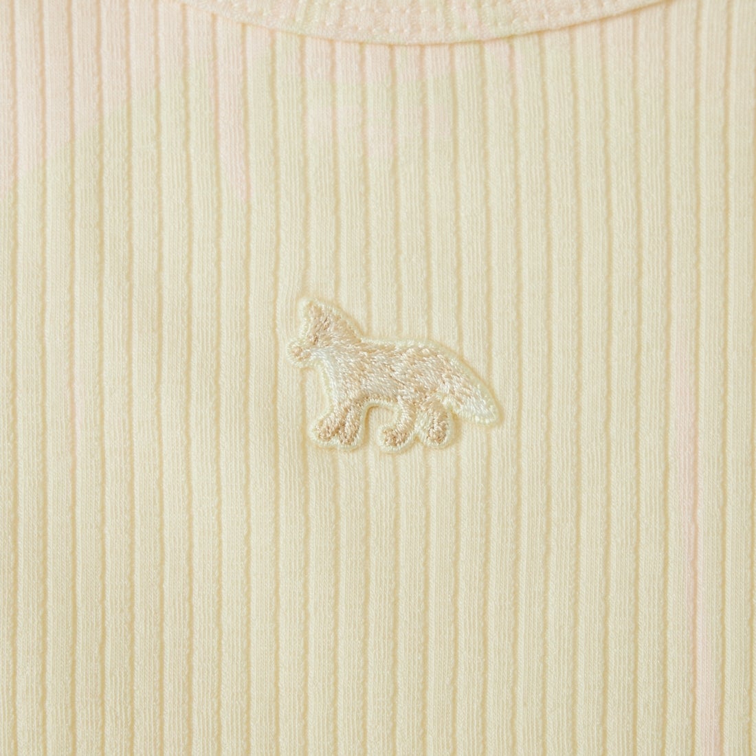 MAISON KITSUNE [メゾン キツネ] ベビーフォックス リブフィットTシャツ [OW00124KJ0134] 0383 PURE