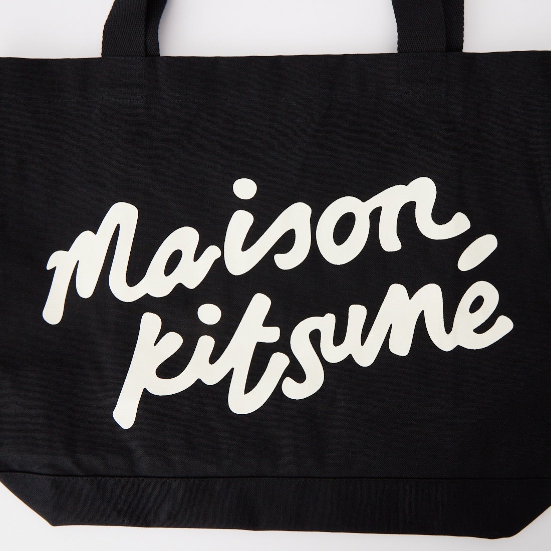 MAISON KITSUNE [メゾン キツネ] ハンドライティング トートバッグ [PW05124WW9042] P199 BLACK