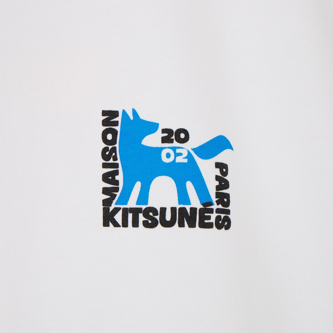 MAISON KITSUNE [メゾン キツネ] ギャラリーフォックス オーバーサイズTシャツ [QM00111KJ0119] P100 WHITE
