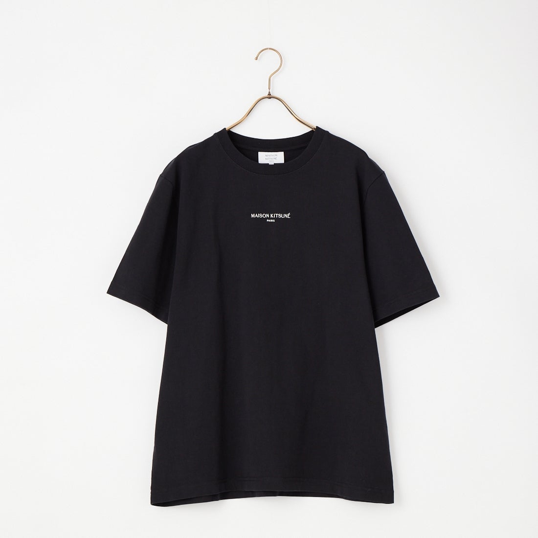 MAISON KITSUNE [メゾン キツネ] MAISON KITSUNE PARIS コンフォートTシャツ [QM00100KJ7025] P199 BLACK