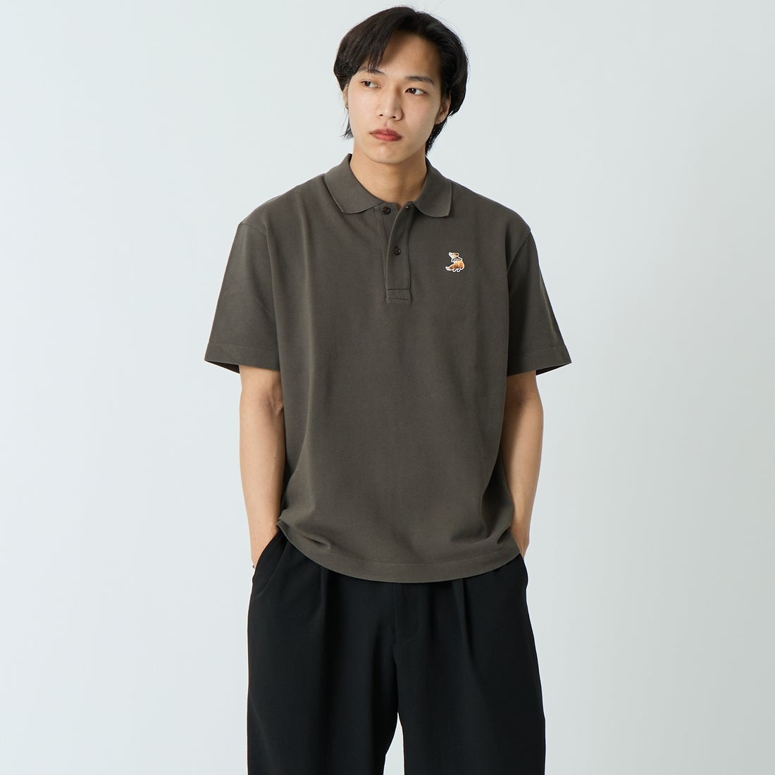 MAISON KITSUNE [メゾン キツネ] ドリーミングフォックス コンフォートポロシャツ [QM00201KP0001]