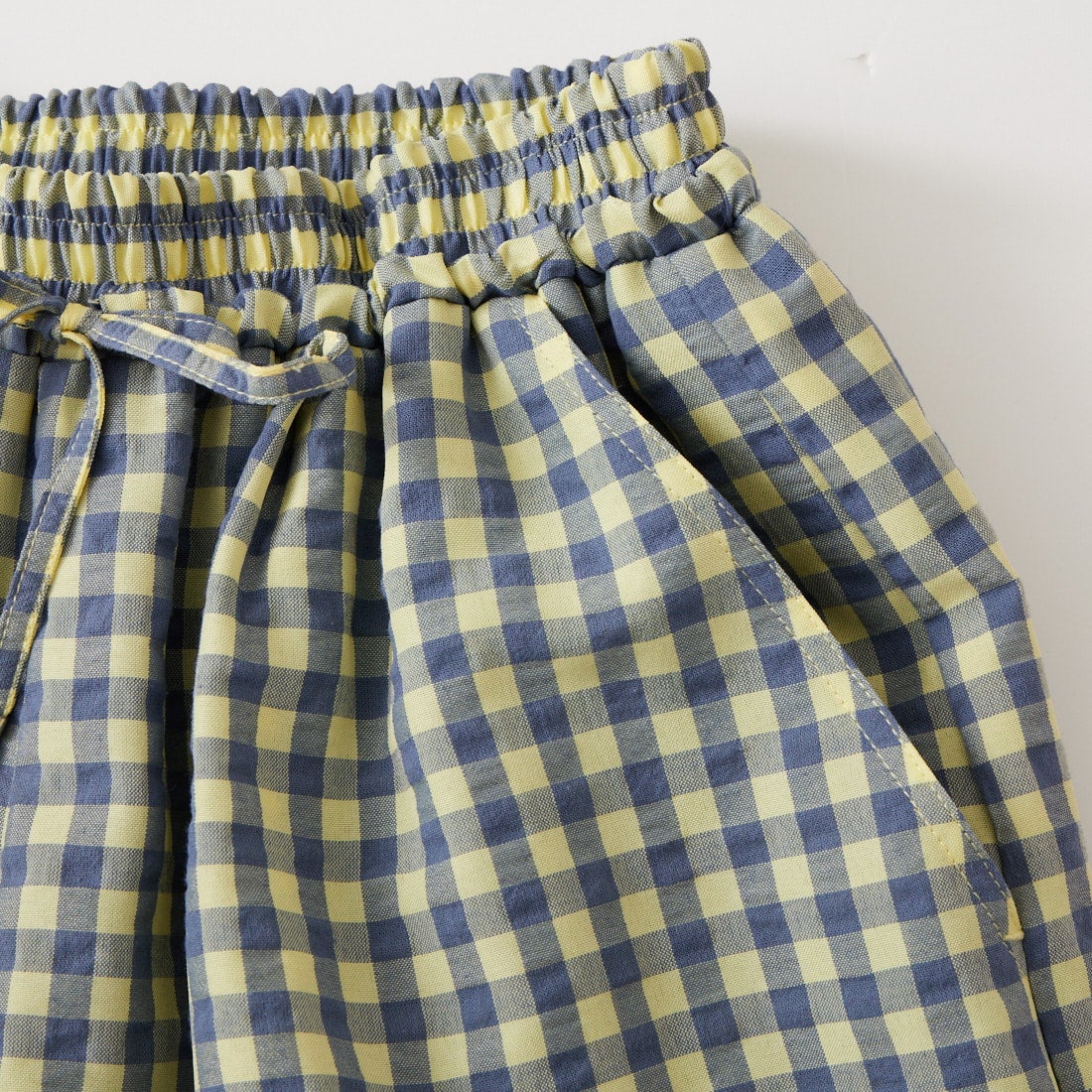 MAISON SPECIAL [メゾンスペシャル] マルチカラーイージーチェックパンツ [21261465705] YEL