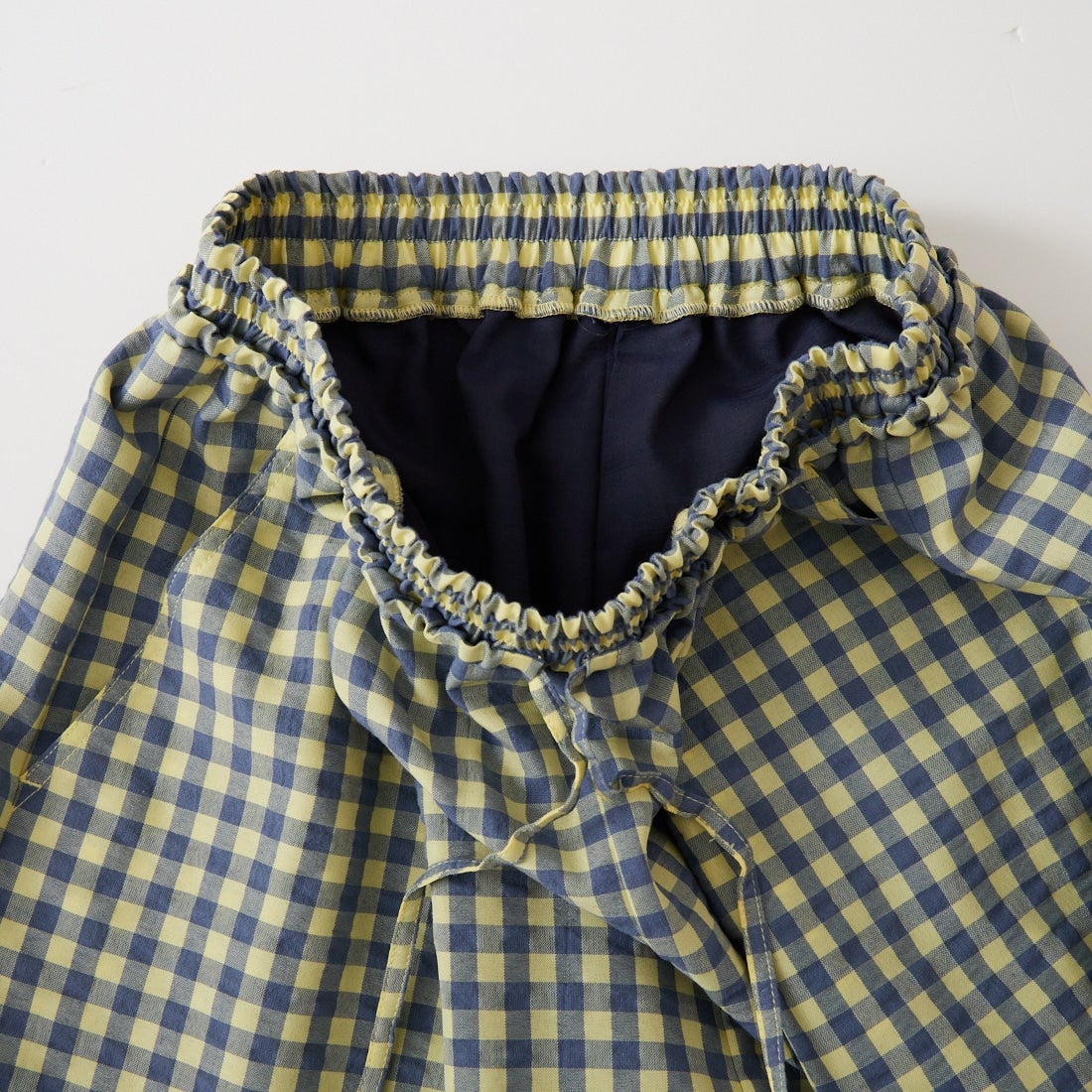 MAISON SPECIAL [メゾンスペシャル] マルチカラーイージーチェックパンツ [21261465705] YEL