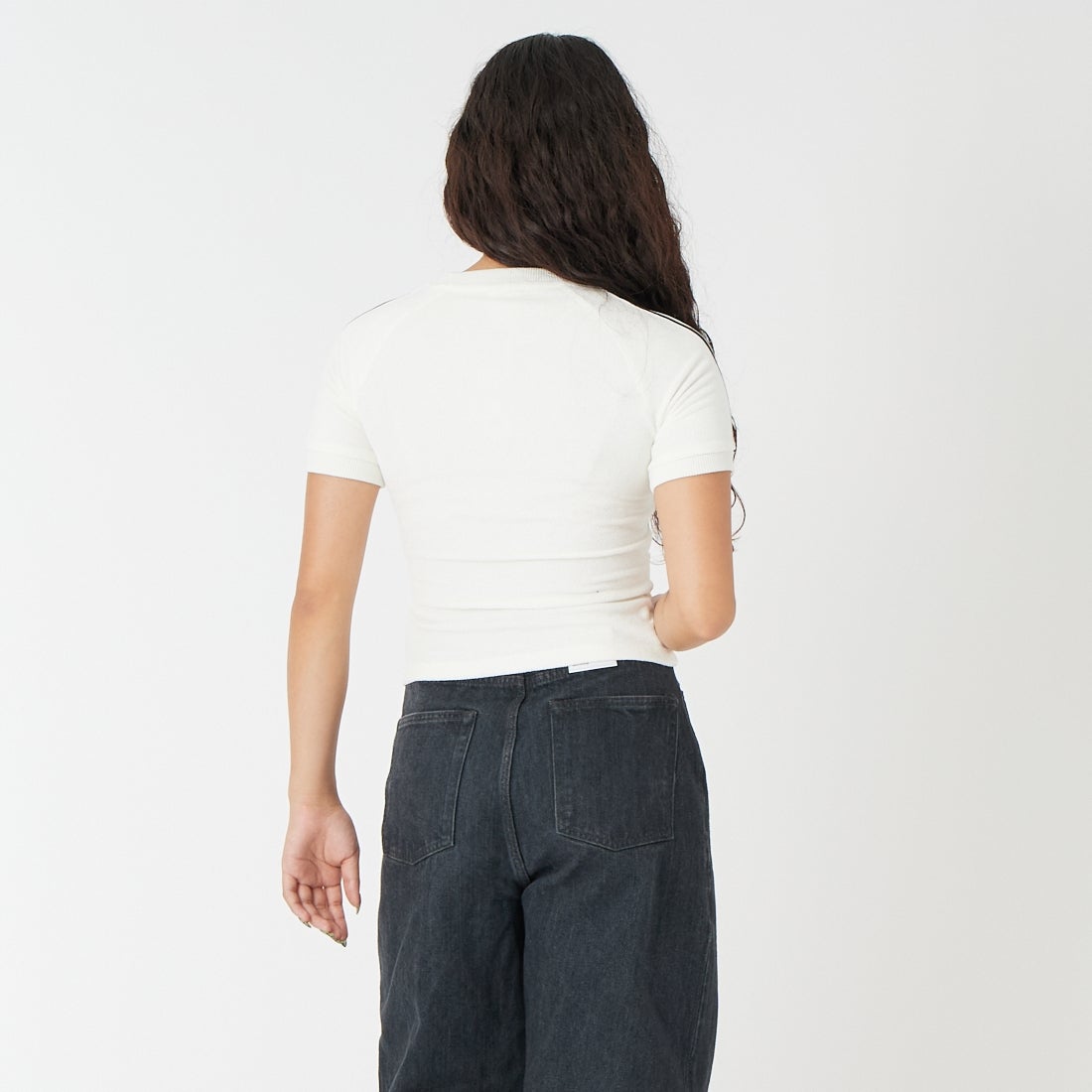 adidas Originals [アディダス オリジナルス] テリータオルカリTシャツ [P7580] KD1411 &&モデル身長：162cm 着用サイズ：M&&