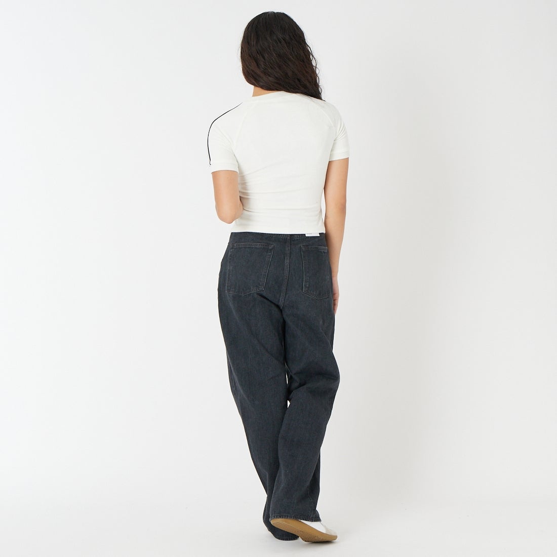 adidas Originals [アディダス オリジナルス] テリータオルカリTシャツ [P7580] KD1411 &&モデル身長：162cm 着用サイズ：M&&