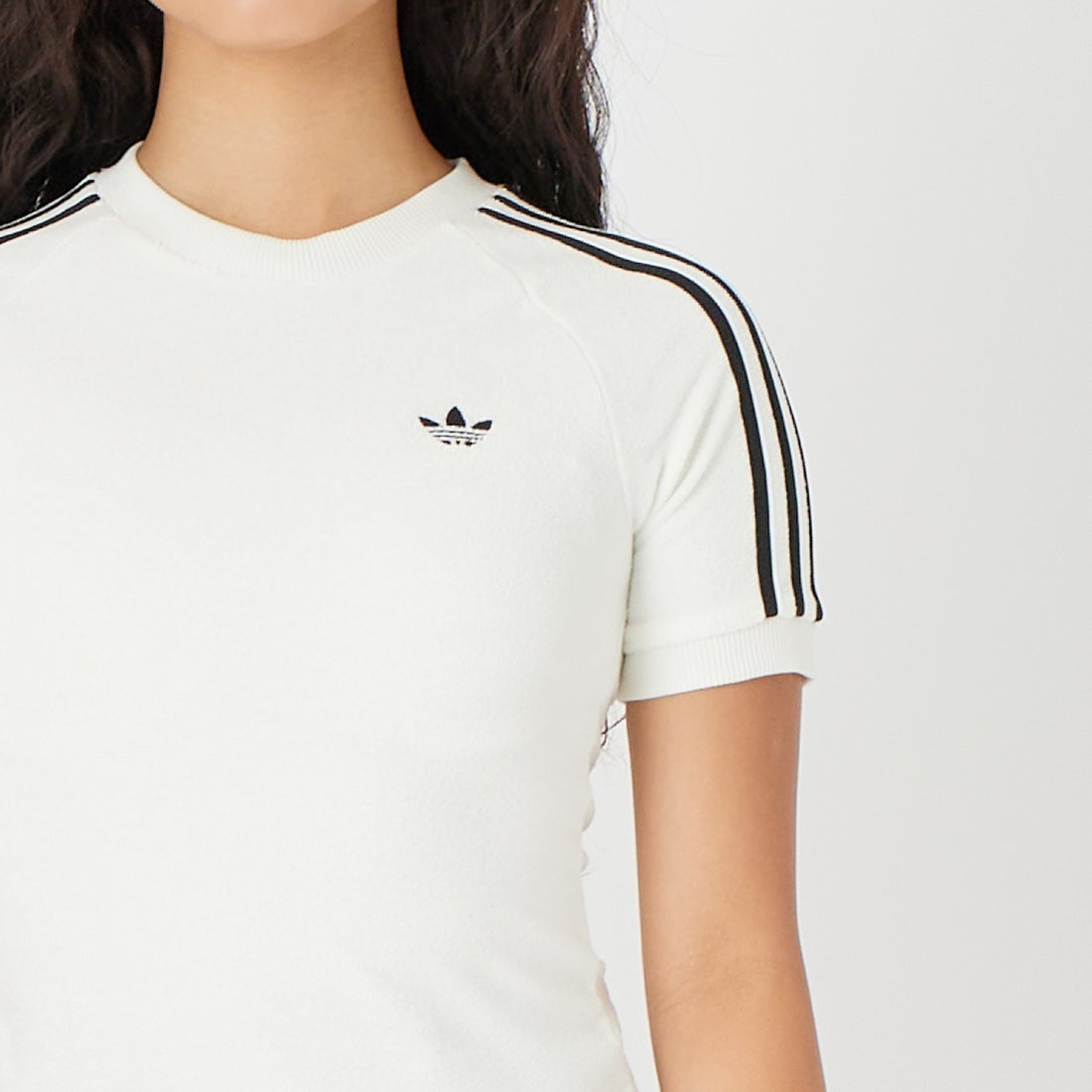 adidas Originals [アディダス オリジナルス] テリータオルカリTシャツ [P7580] KD1411 &&モデル身長：162cm 着用サイズ：M&&