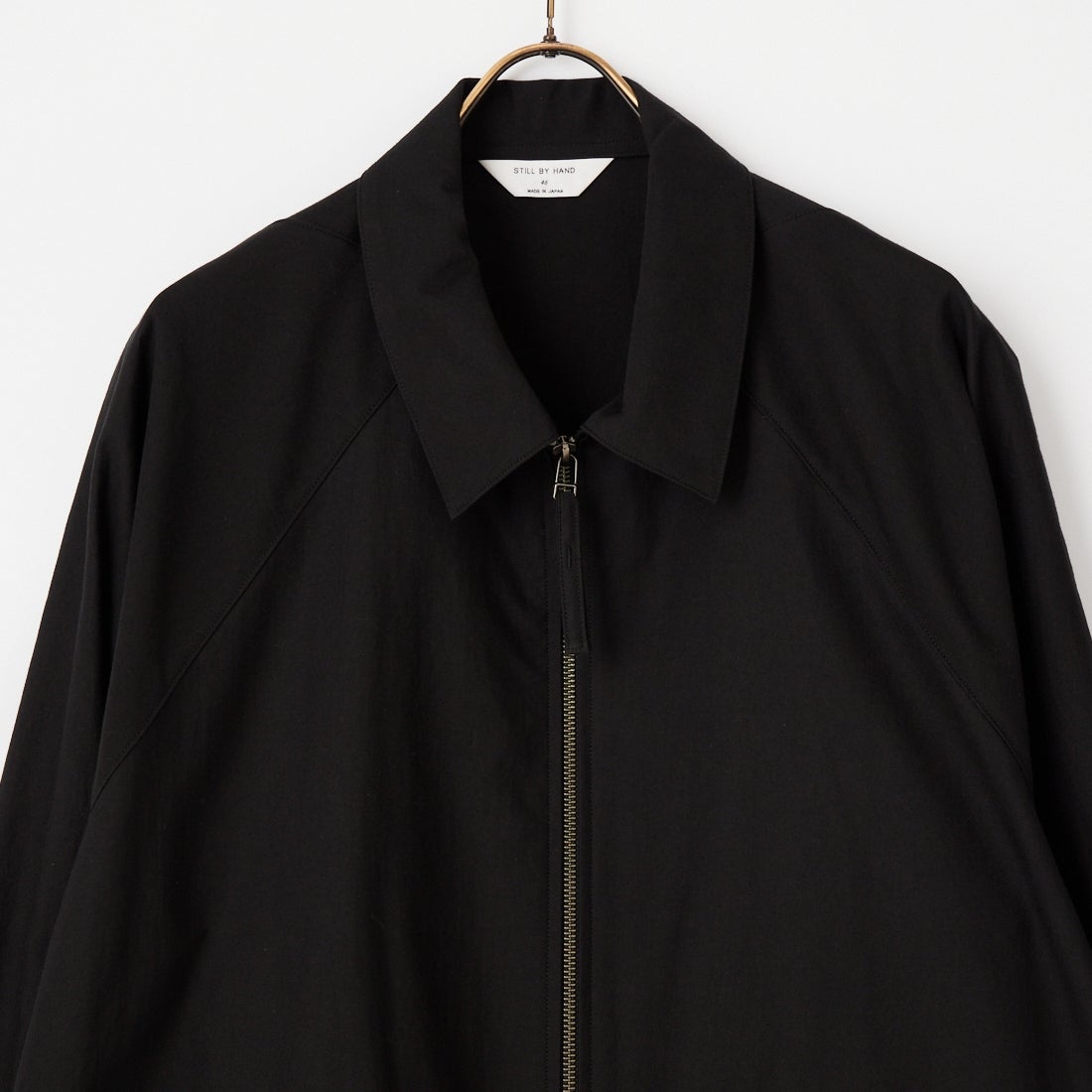 STILL BY HAND [スティルバイハンド] ジップアップモールスキンブルゾン [BL01261] INK BLACK