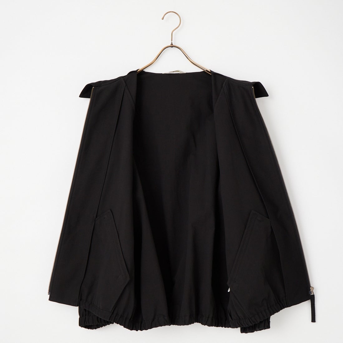 STILL BY HAND [スティルバイハンド] ジップアップモールスキンブルゾン [BL01261] INK BLACK