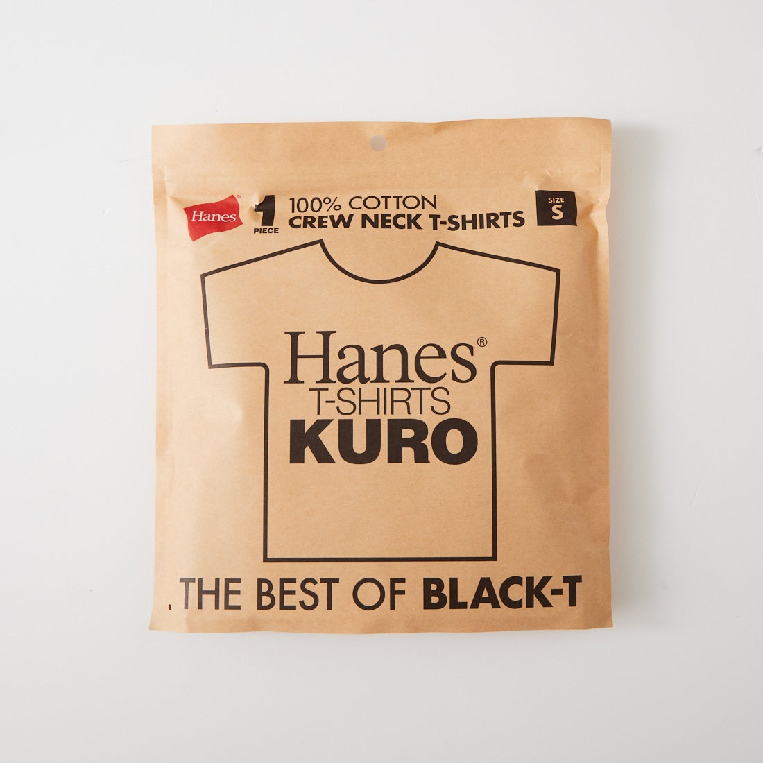 Hanes [ヘインズ] 1P KURO クルーネックTシャツ [HM1-D202]