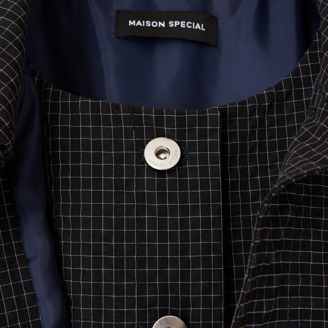 MAISON SPECIAL [メゾンスペシャル] レイヤードチェックブルゾン [21261215307] NVY