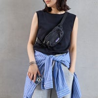 090 BLACK&&モデル身長：160cm 着用サイズ：F&&