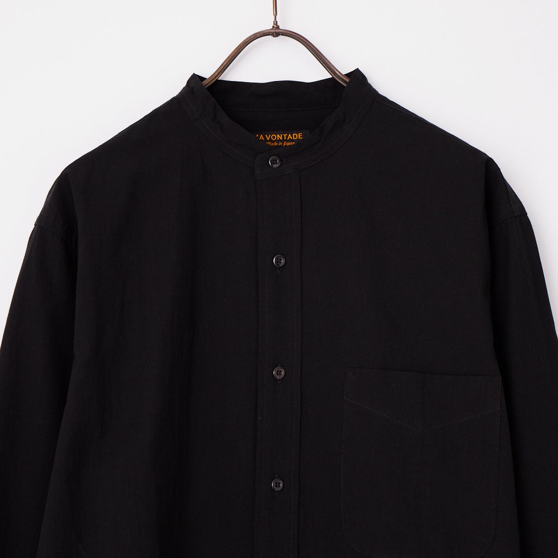 A VONTADE [アボンタージ] バンドカラーシャツ [VTD-0361-SH] 5 BLACK