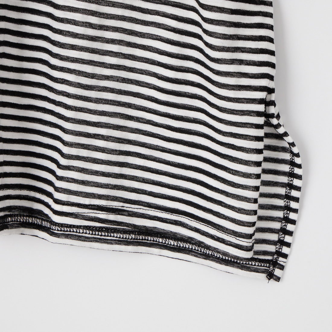 CHIGNON [シニヨン] シアーボーダーTシャツ [8461-107KK] BLACK