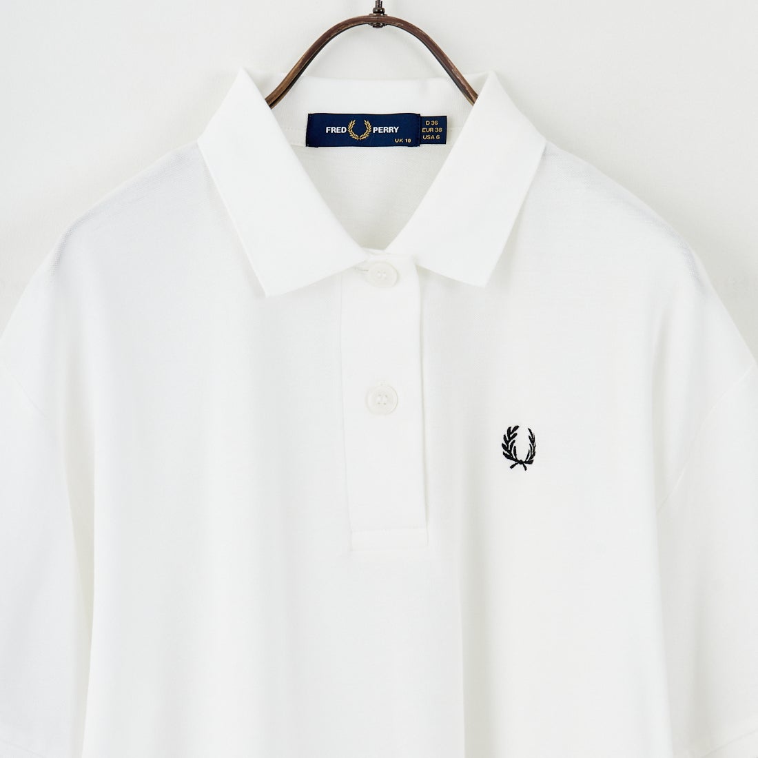 FRED PERRY ホワイトポロシャツ Sサイズ FRED PERRY（フレッドペリー） 【英国製】 ポロシャツ M12 ティップ