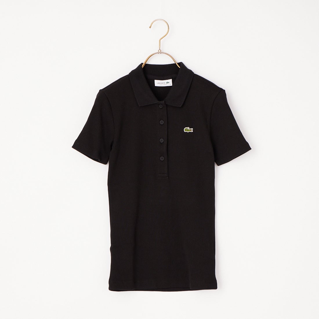 LACOSTE [ラコステ] タイトフィットリブニットポロシャツ [DF5377