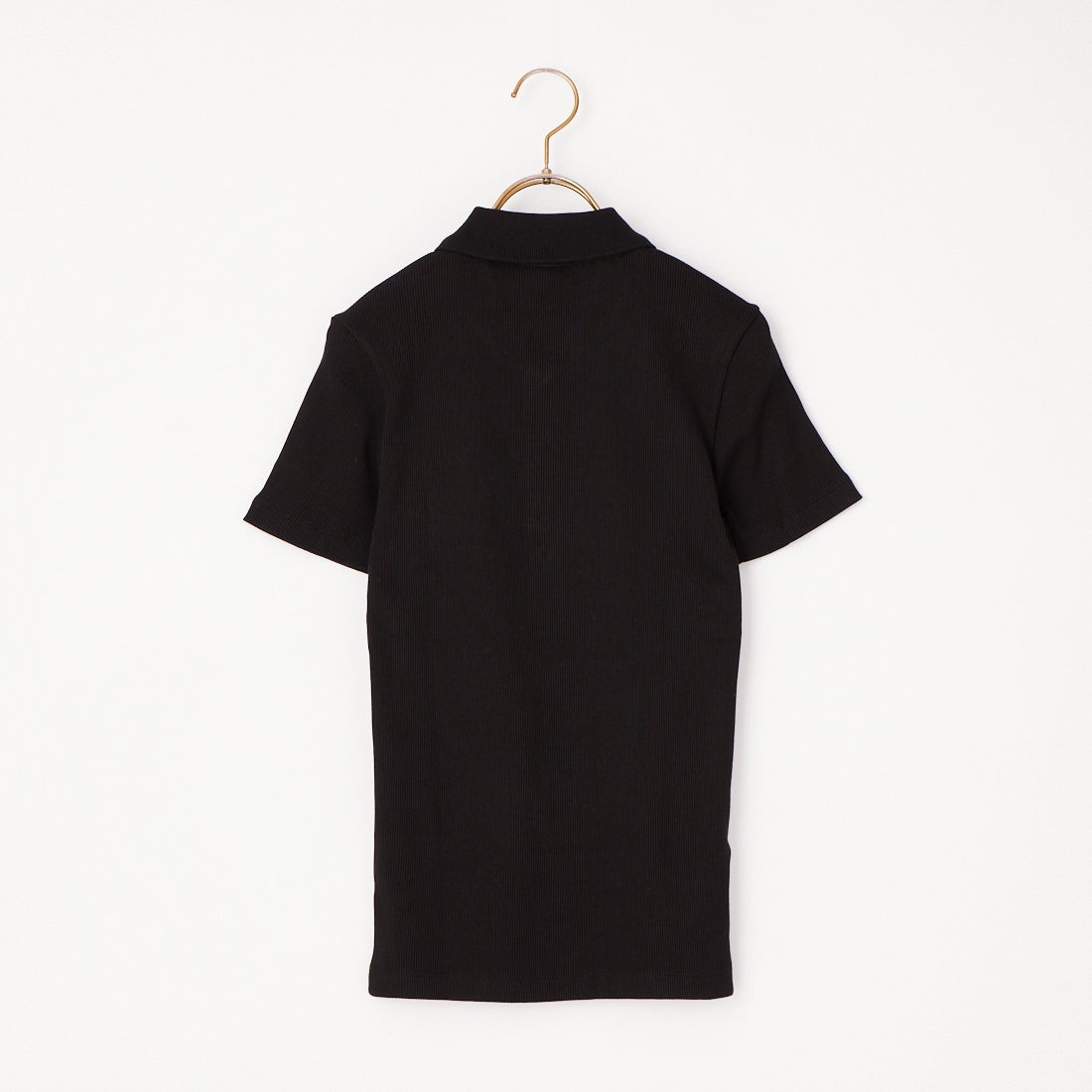 LACOSTE [ラコステ] タイトフィットリブニットポロシャツ [DF5377] 031 BLACK