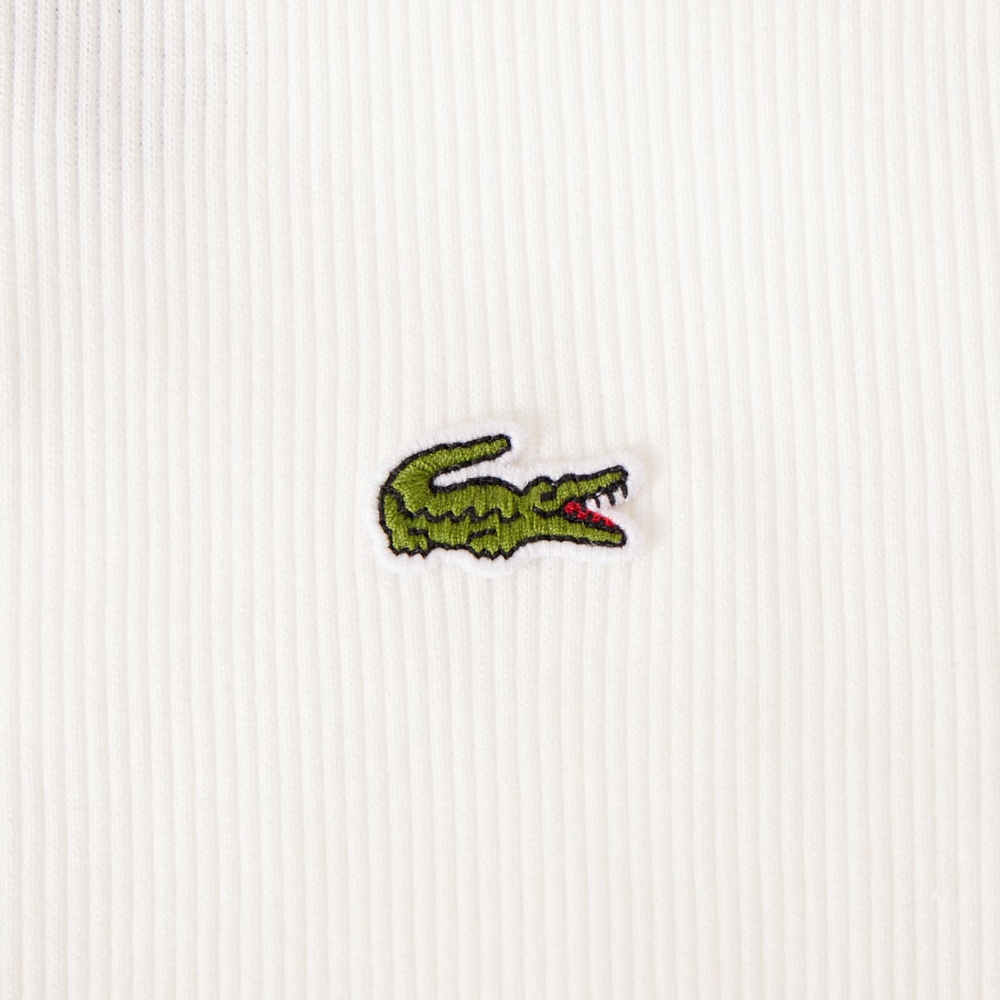 LACOSTE [ラコステ] タイトフィットリブニットポロシャツ [DF5377] 70V FLOUR