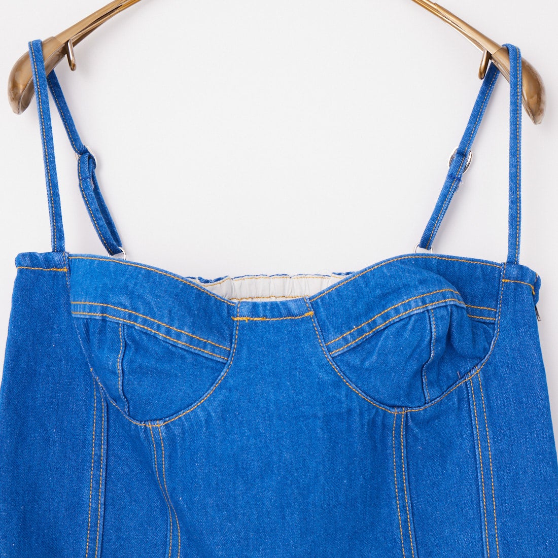 null. [ヌル] デニムビスチェ [153WFT261109] LBLU