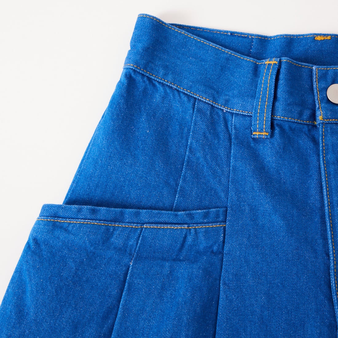 null. [ヌル] ポケットデザインデニムパンツ [153WFP261110] LBLU