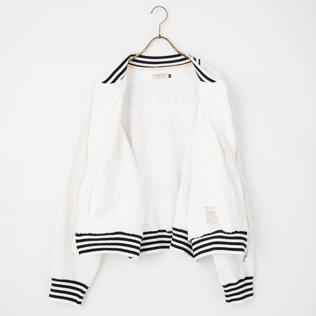 ILL ONE EIGHTY [イル ワンエイティ] スウェットジップブルゾン [ILL261-06] WHITE