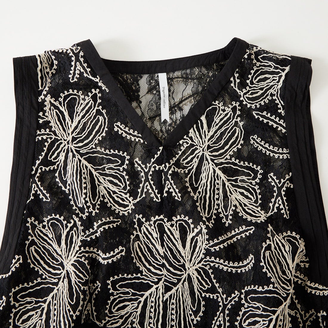 DIGNITE COLLIER [ディニテコリエ] レースベスト [80267107] 004 ﾌﾞﾗｯｸ