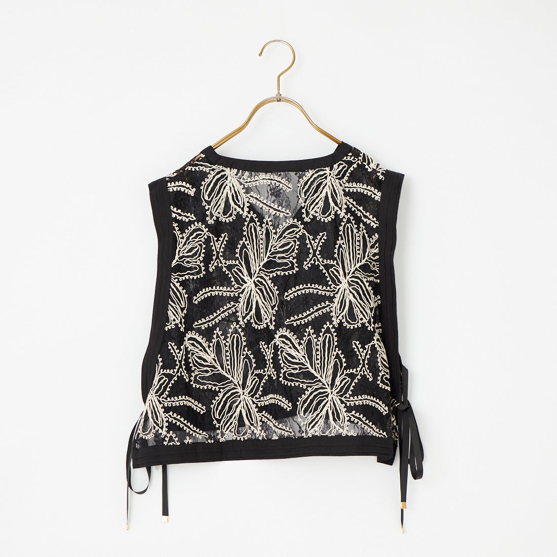 DIGNITE COLLIER [ディニテコリエ] レースベスト [80267107] 004 ﾌﾞﾗｯｸ