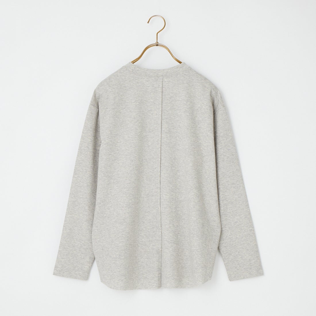 DIGNITE COLLIER [ディニテコリエ] 裾切替長袖カットソー [80990210-3] 001 ﾓｸｸﾞﾚｰ