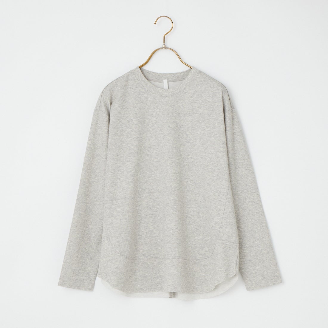 DIGNITE COLLIER [ディニテコリエ] 裾切替長袖カットソー [80990210-3] 001 ﾓｸｸﾞﾚｰ