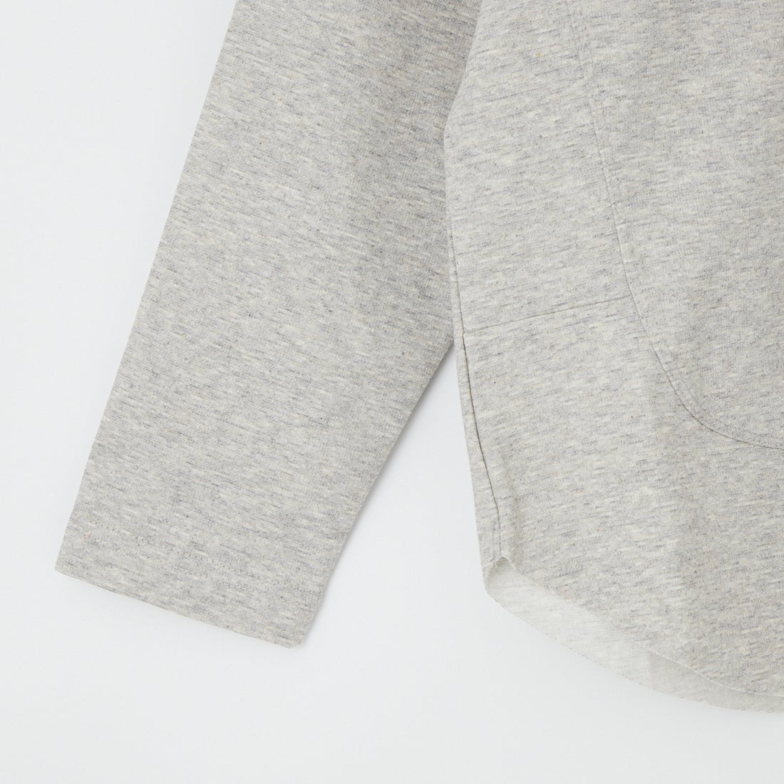 DIGNITE COLLIER [ディニテコリエ] 裾切替長袖カットソー [80990210-3] 001 ﾓｸｸﾞﾚｰ