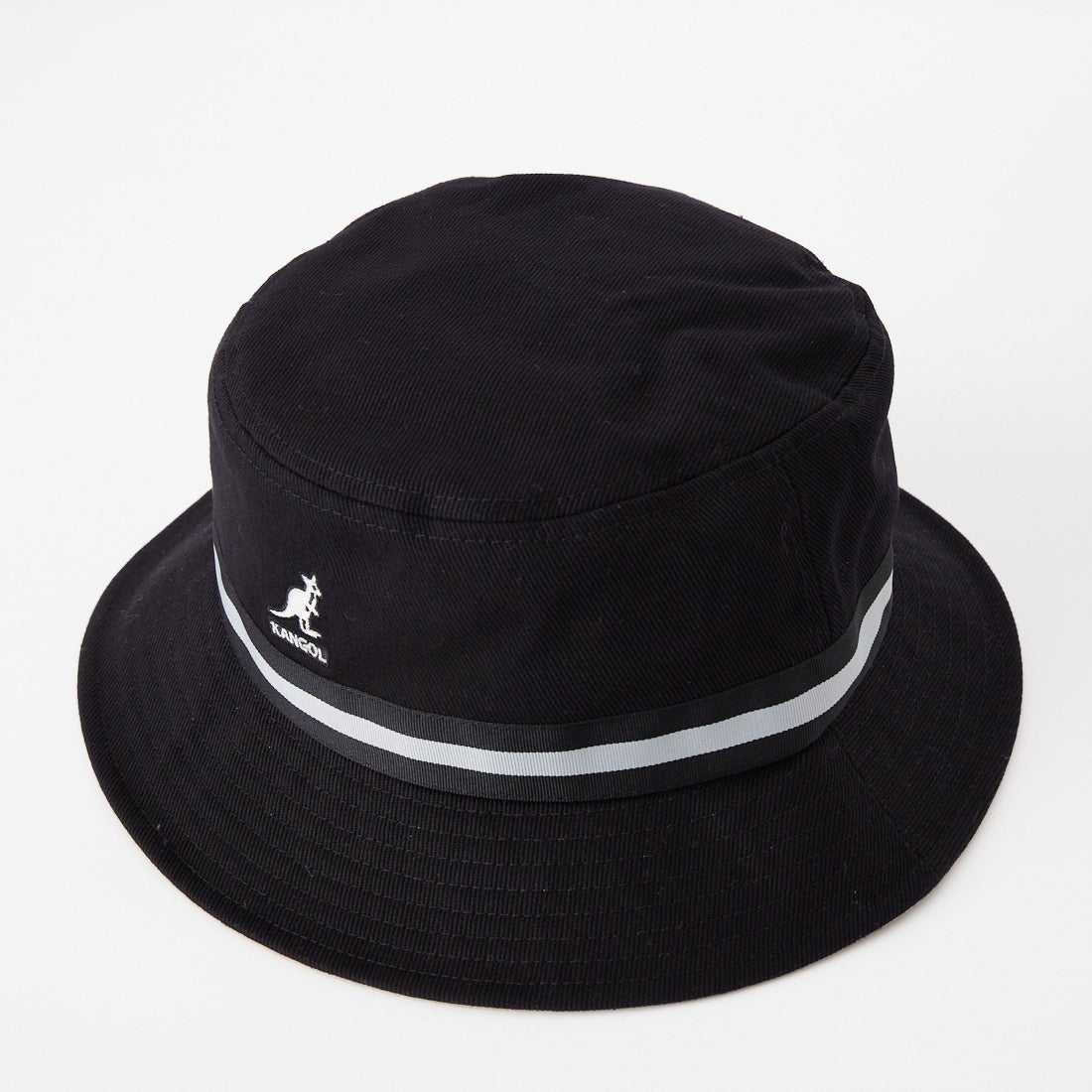 KANGOL [カンゴール] ストライプバケットハット [261069621] 01 BLACK