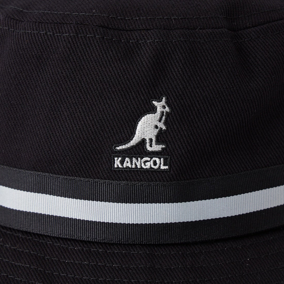 KANGOL [カンゴール] ストライプバケットハット [261069621] 01 BLACK