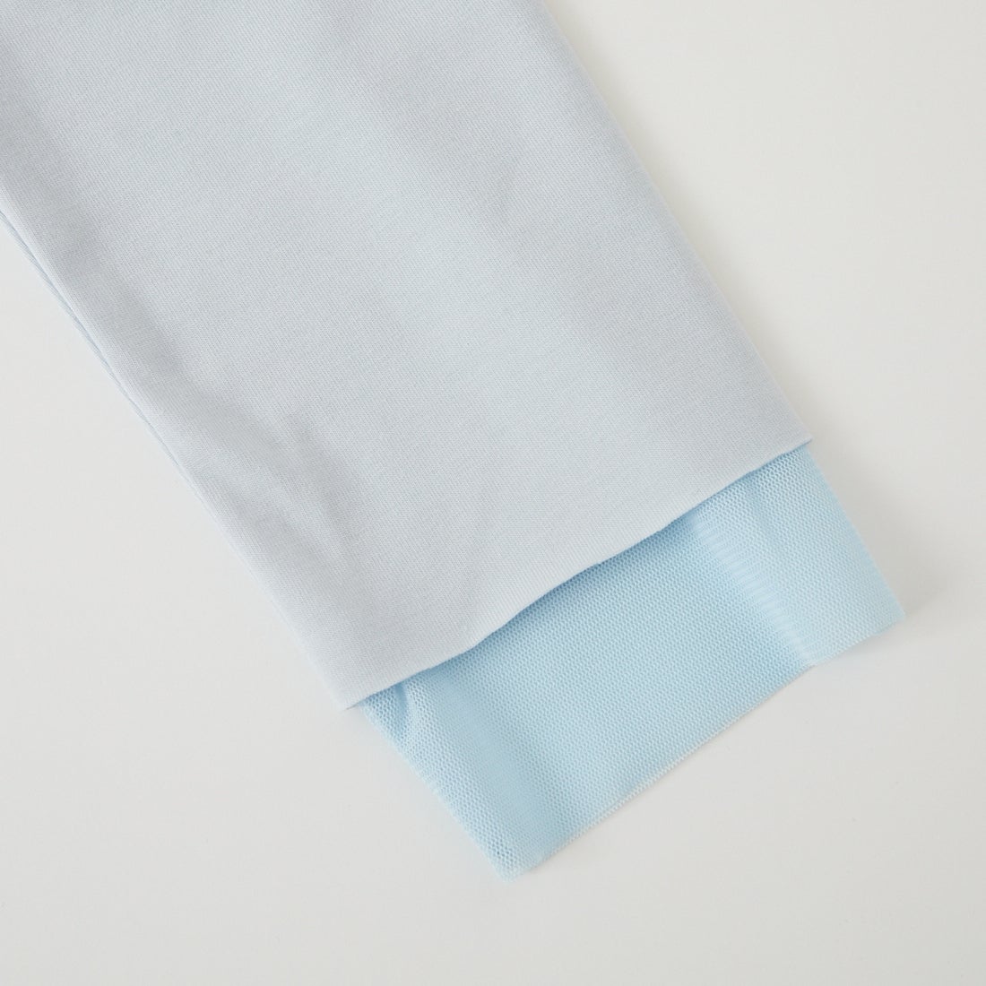 DIGNITE COLLIER [ディニテコリエ] チュール切替ハイネックカットソー [80990220] 073 ｻｯｸｽ