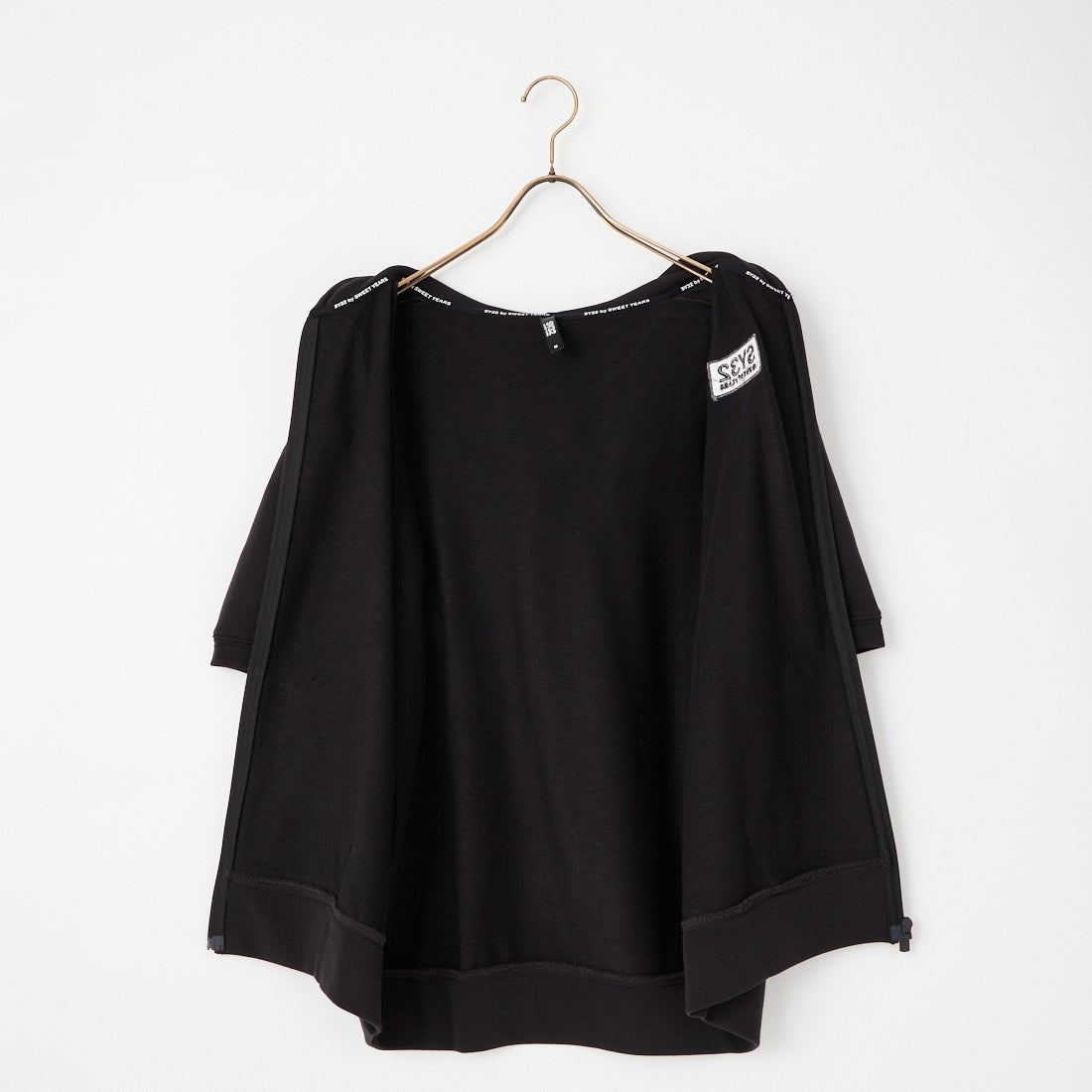 SY32 [エスワイサーティトゥ] ベーシックボックスロゴ ジップフーディ [32-26SN1-26] BLACK