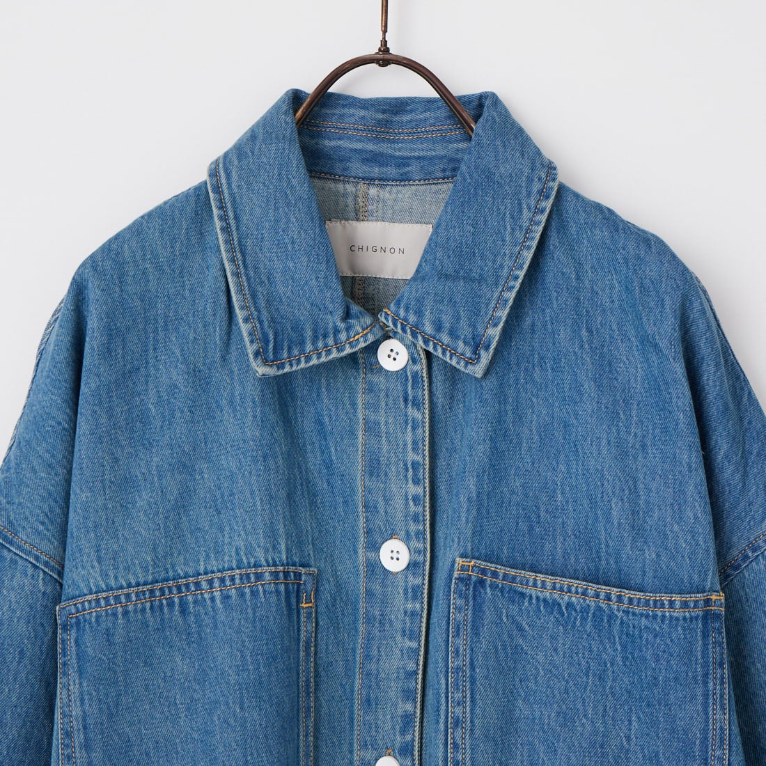 CHIGNON [シニヨン] ハーフスリーブデニムジャケット [4861-041BT] BLUE