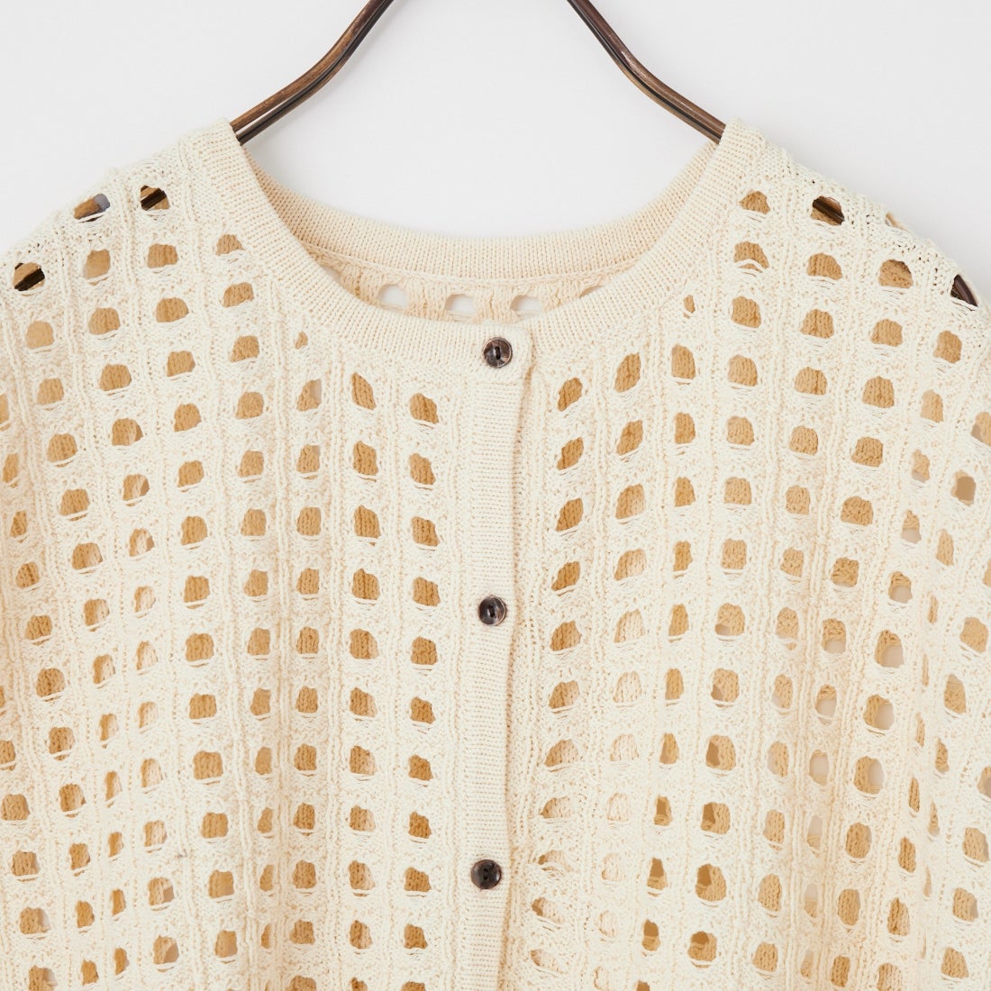 CHIGNON [シニヨン] メッシュボックスニットベスト [9561-098DP] O/WHITE