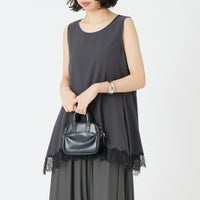 BLACK&&モデル身長：162cm 着用サイズ：F&&