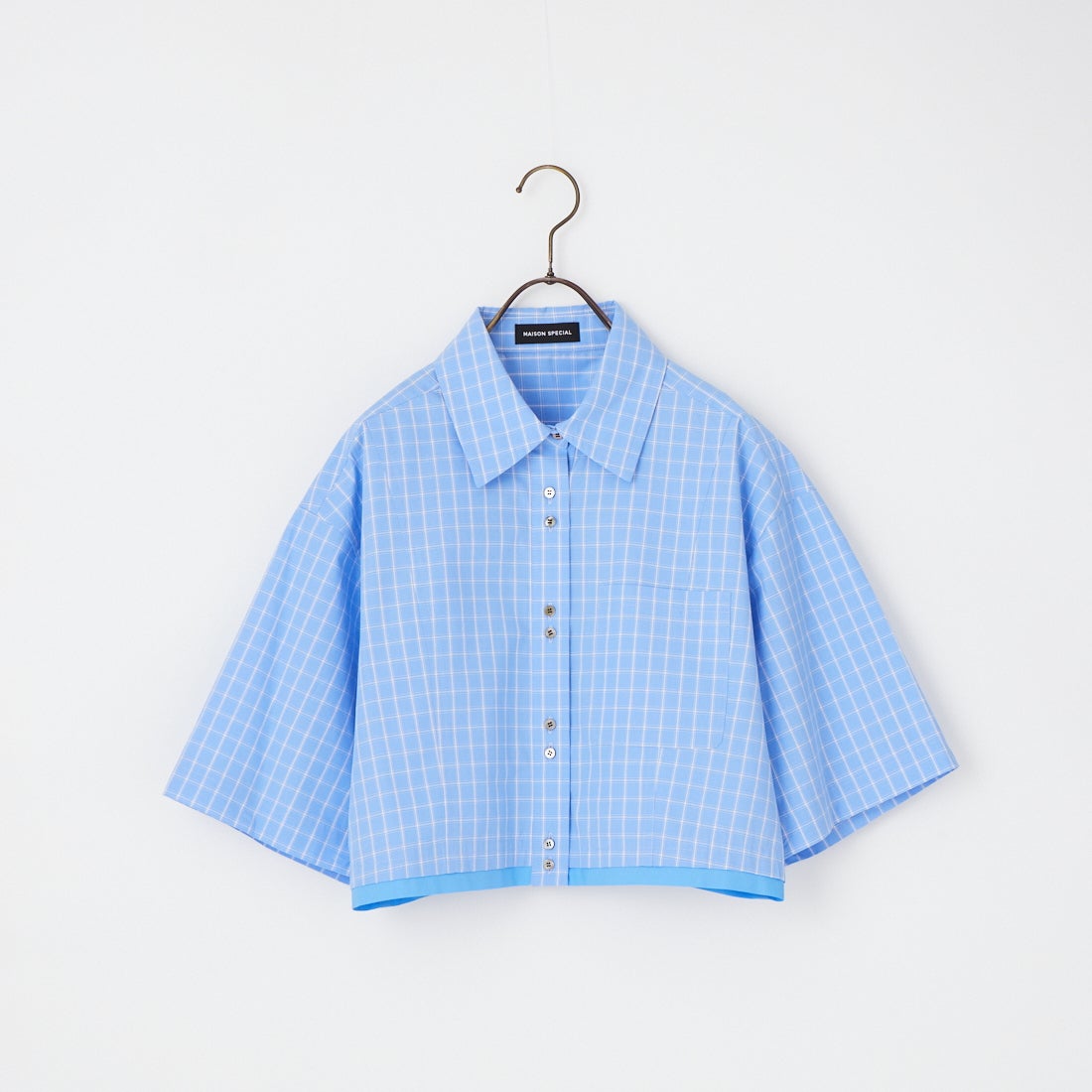 MAISON SPECIAL [メゾンスペシャル] 2WAYスリーブショートシャツ [21261315306] BLU