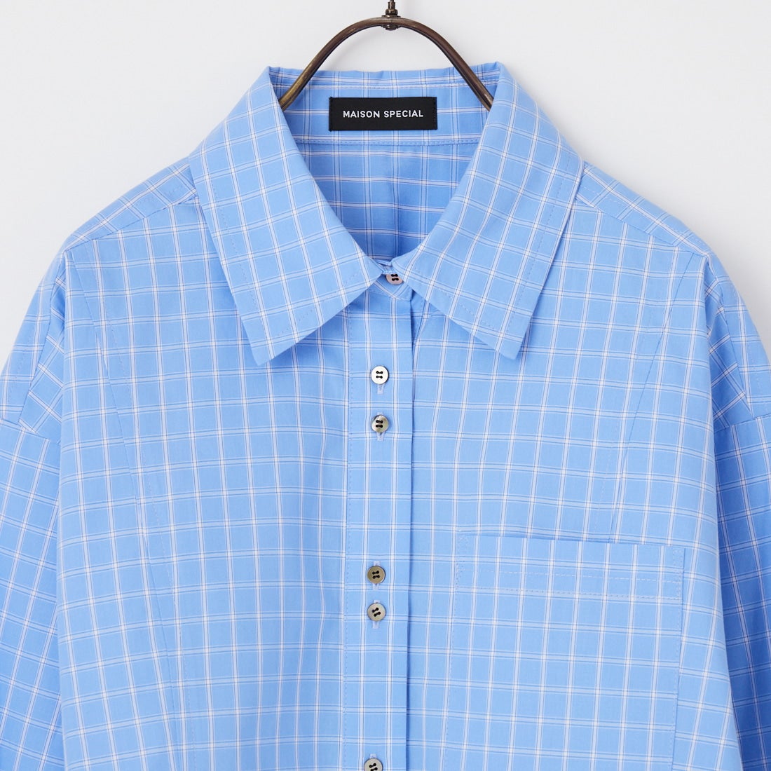 MAISON SPECIAL [メゾンスペシャル] 2WAYスリーブショートシャツ [21261315306] BLU
