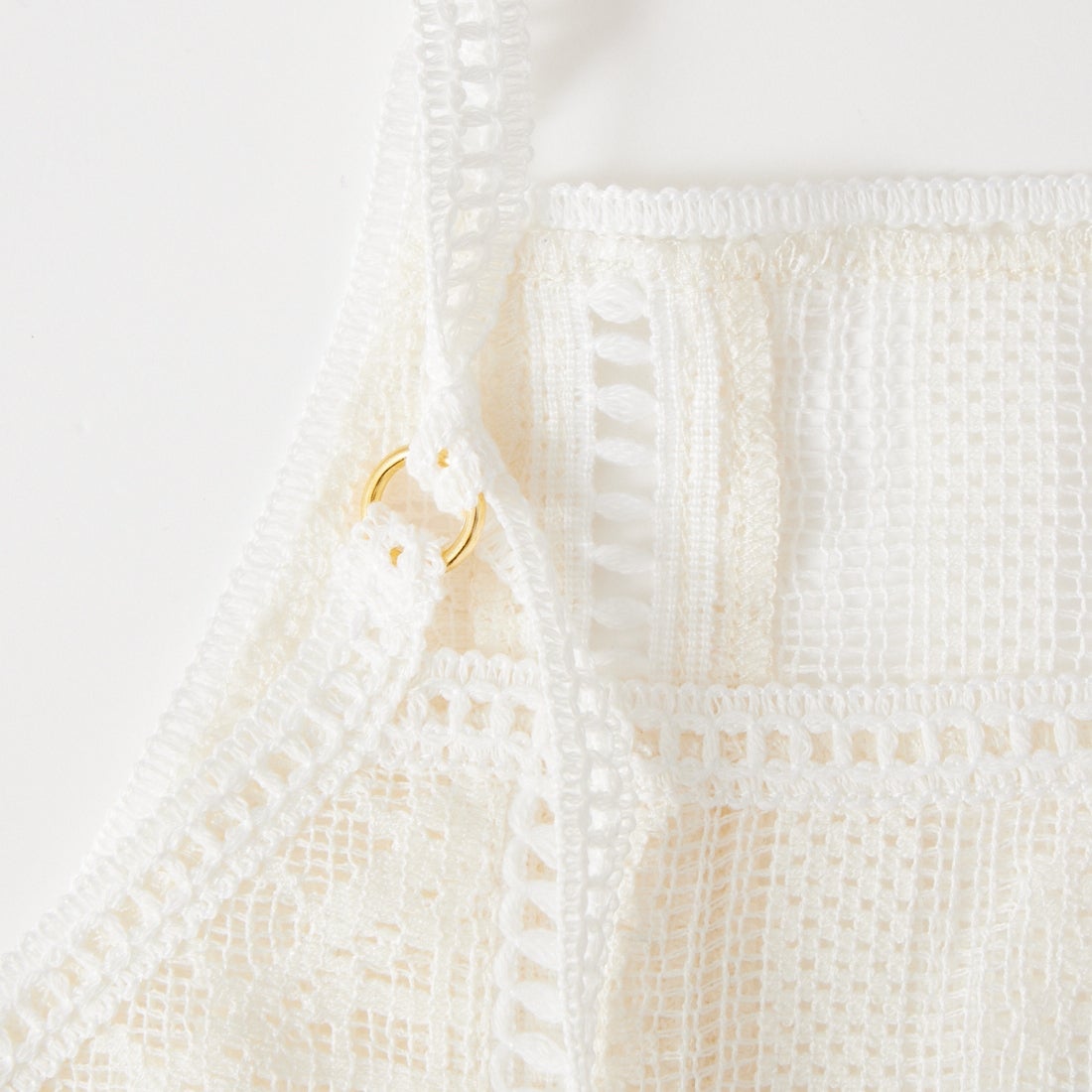 CHIGNON [シニヨン] パッチワークレースキャミソール [1861-050BZ] O/WHITE